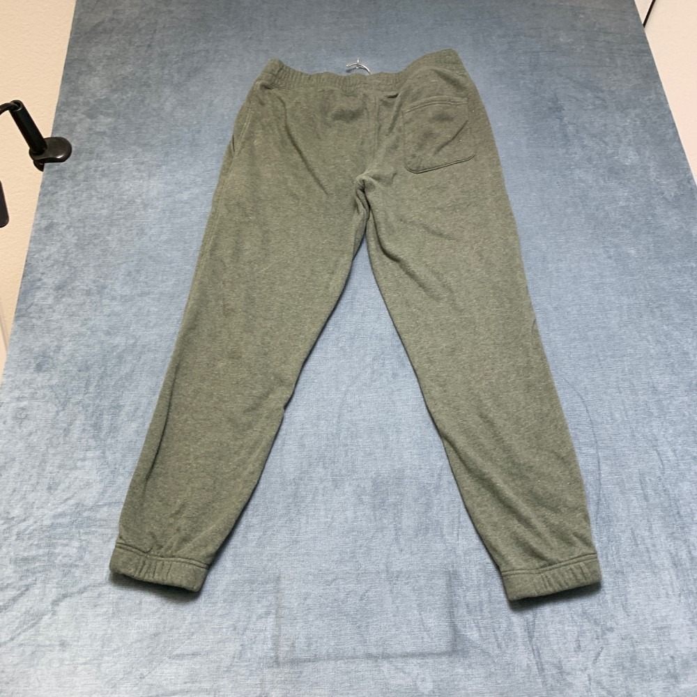 Weatherproof Vintage Jogger Pants Men Large Olive Green Fleece Lined Tapered Leg
